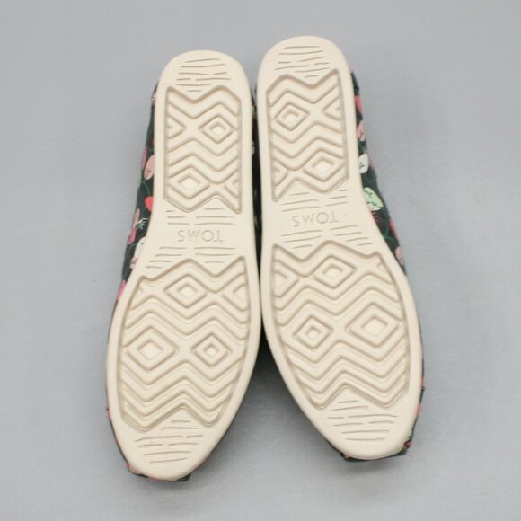 TOMS Ladies 8 Alpargata Glow in the Dark Christmas Tree Lights Shoes - 10017521 - Picture 9 of 10